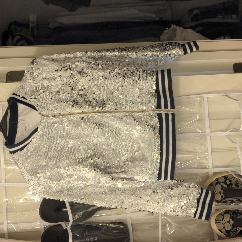 Girls flip sequin jacket